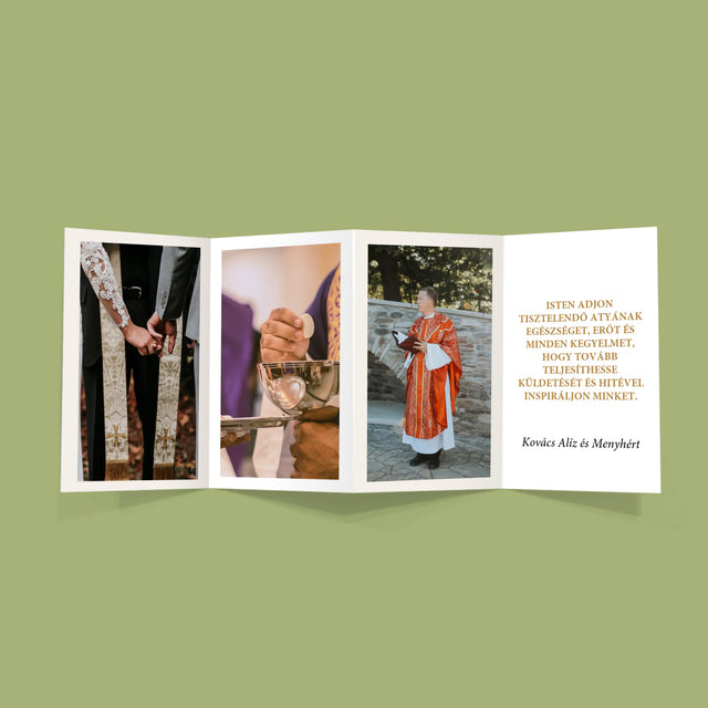 Név És Aláírás: Köszönet Papnak - Nagy Harmonika Fotókészlet