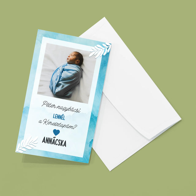 Fotókollázs: Keresztapa Felkérő - Nagy Harmonika Fotókészlet