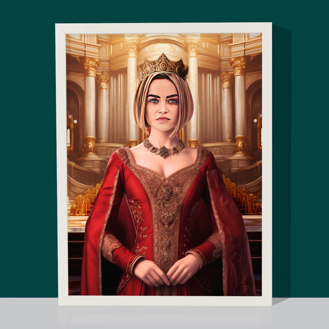 Királyi Portré: Királynő - Keretes Nyomtatott Kép 30X40