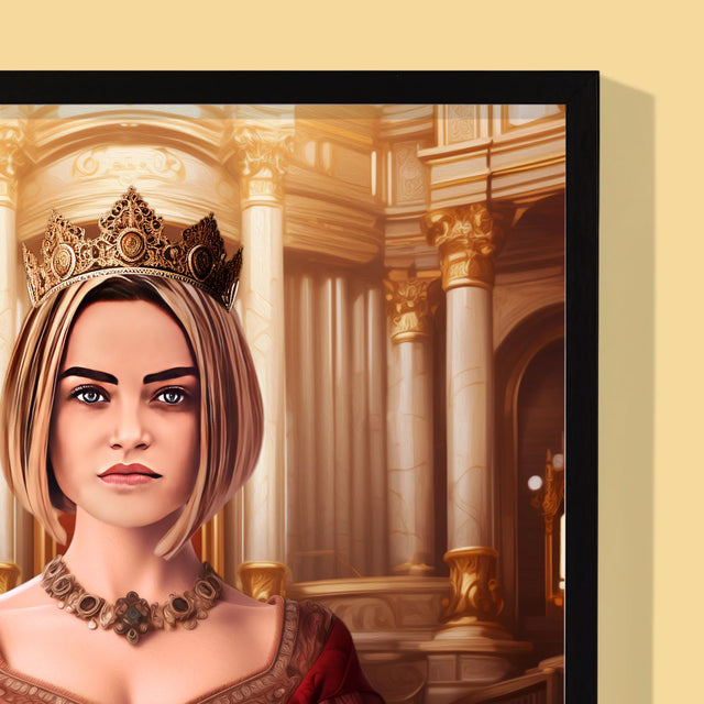 Királyi Portré: Királynő - Keretes Nyomtatott Kép 30X40