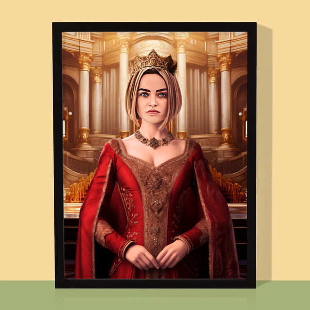 Királyi Portré: Királynő - Keretes Nyomtatott Kép 30X40