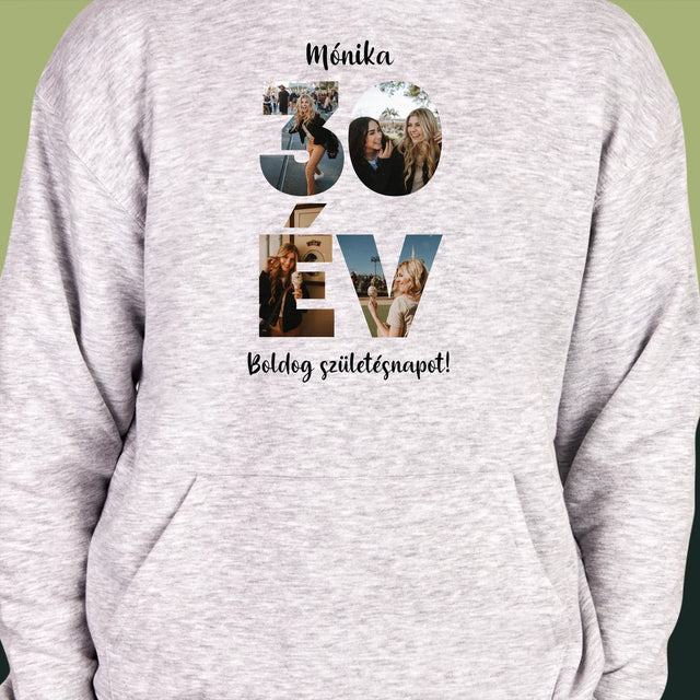 Szó Fotókból: 30Év A Képeidből - Férfi Kapucnis Pulóver