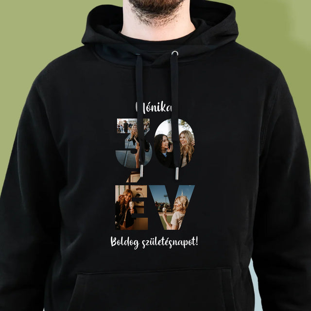 Szó Fotókból: 30Év A Képeidből - Férfi Kapucnis Pulóver