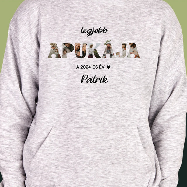 Szó Fotókból: Az Év Legjobb Apukája - Férfi Kapucnis Pulóver