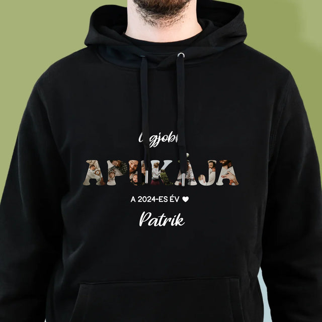 Szó Fotókból: Az Év Legjobb Apukája - Férfi Kapucnis Pulóver