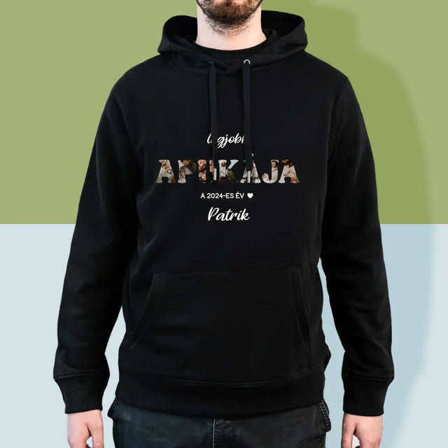 Szó Fotókból: Az Év Legjobb Apukája - Férfi Kapucnis Pulóver