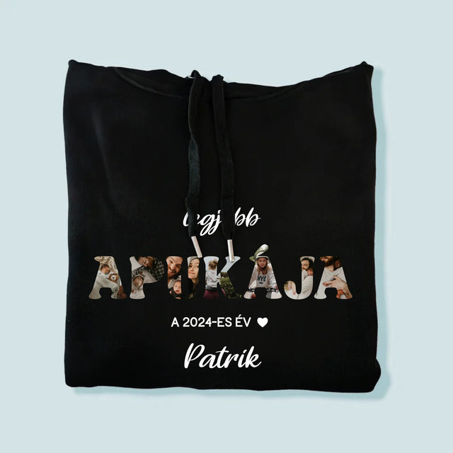 Szó Fotókból: Az Év Legjobb Apukája - Férfi Kapucnis Pulóver