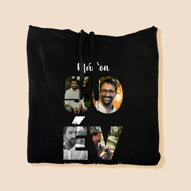 Szó Fotókból: 50 Év A Képeidből - Férfi Kapucnis Pulóver