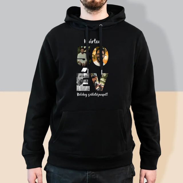 Szó Fotókból: 50 Év A Képeidből - Férfi Kapucnis Pulóver