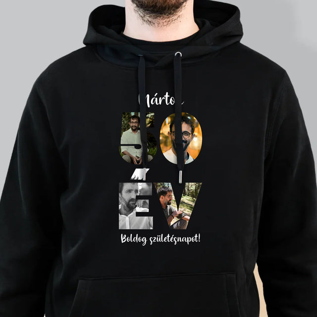 Szó Fotókból: 50 Év A Képeidből - Férfi Kapucnis Pulóver