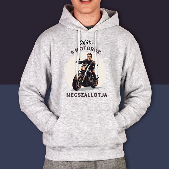 A Te Karaktered: A Motorok Fanja - Férfi Kapucnis Pulóver