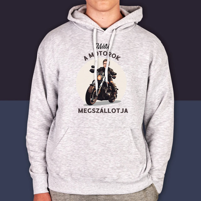 A Te Karaktered: A Motorok Fanja - Férfi Kapucnis Pulóver