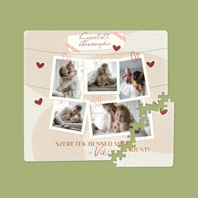 Fotókollázs: Szeretlek Téged Anyu - Puzzle
