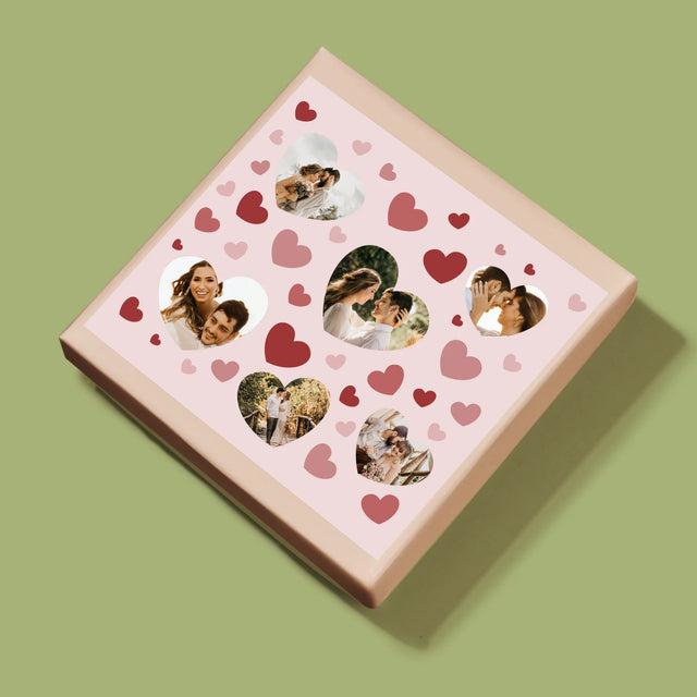 Fotókollázs: Szívecskés Képek - Puzzle