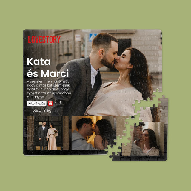 Fotókollázs: Szerelmi Történet - Puzzle