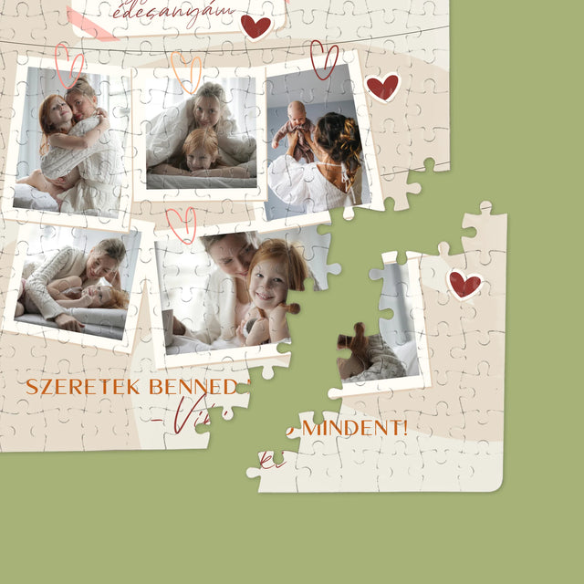 Fotókollázs: Szeretlek Téged Anyu - Puzzle