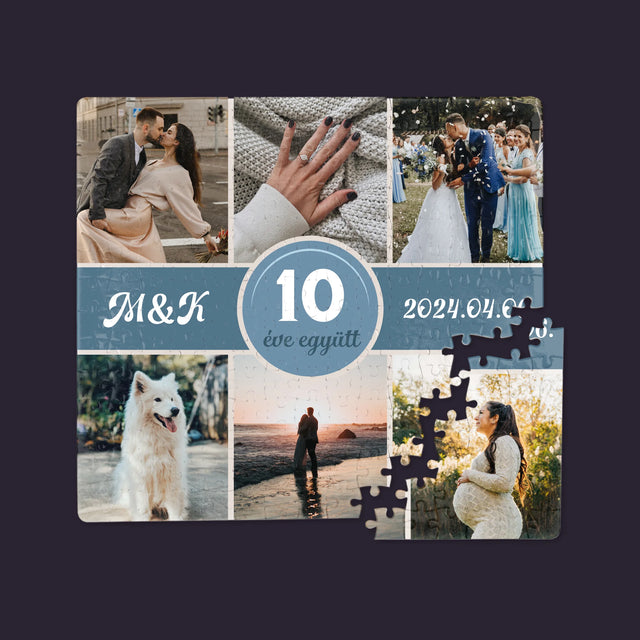 Fotókollázs: Évek Óta Együtt, Évforduló - Puzzle