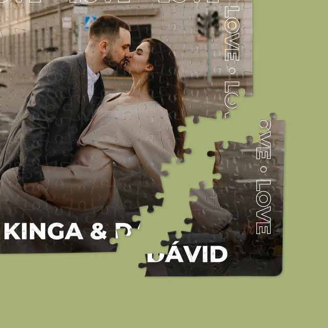 Fotó És Felirat: Love Keret - Puzzle