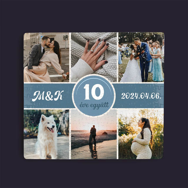 Fotókollázs: Évek Óta Együtt, Évforduló - Puzzle