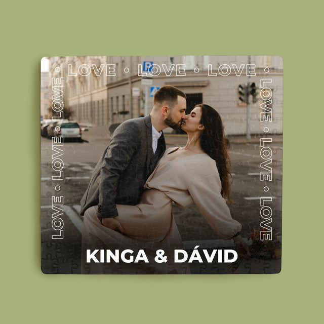 Fotó És Felirat: Love Keret - Puzzle