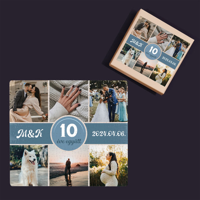 Fotókollázs: Évek Óta Együtt, Évforduló - Puzzle