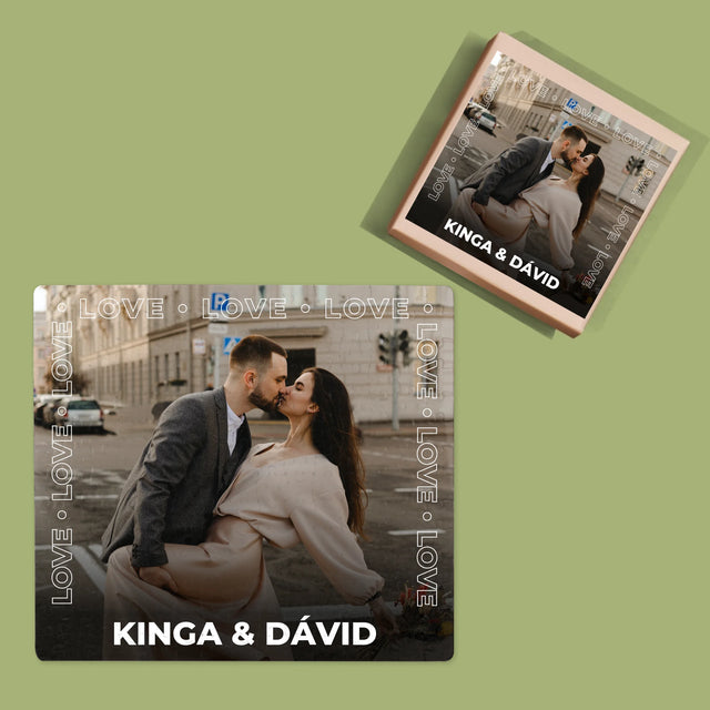 Fotó És Felirat: Love Keret - Puzzle