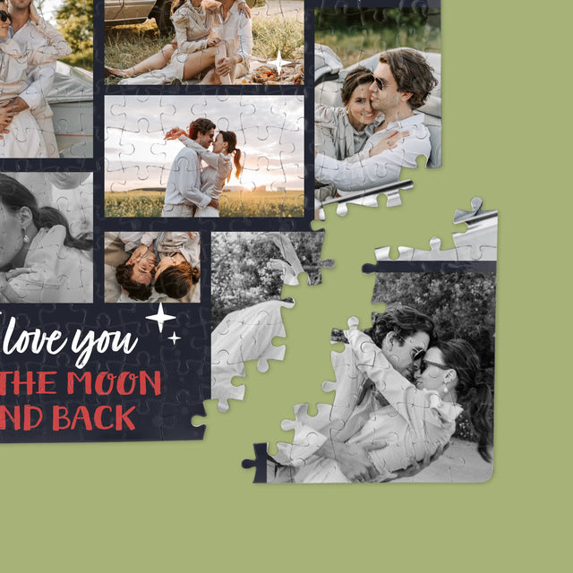 Fotókollázs: To The Moon And Back - Puzzle