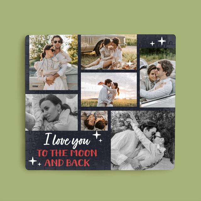 Fotókollázs: To The Moon And Back - Puzzle
