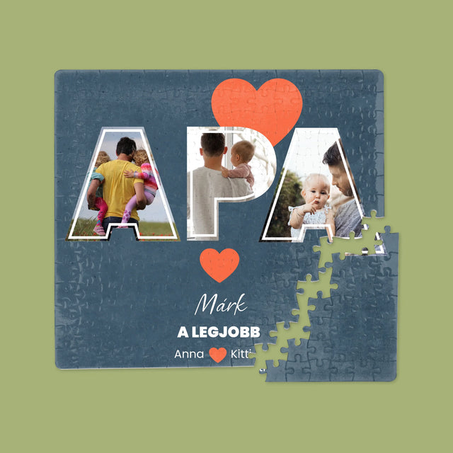Fotókollázs: Apu A Legjobb - Puzzle