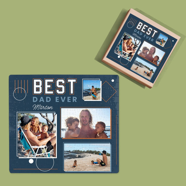 Fotókollázs: Best Dad Ever - Puzzle