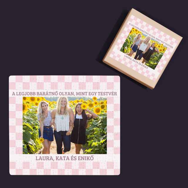 Fotó És Felirat: A Legjobb Barátnő Olyan, Mint Egy Testvér - Puzzle