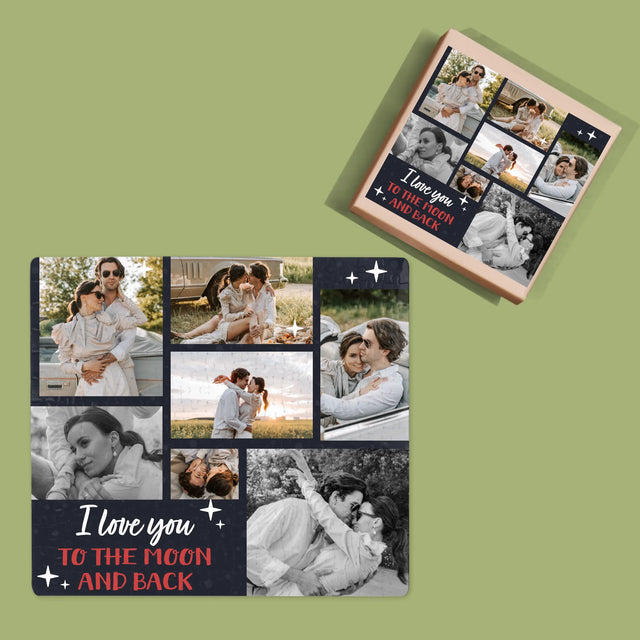 Fotókollázs: To The Moon And Back - Puzzle