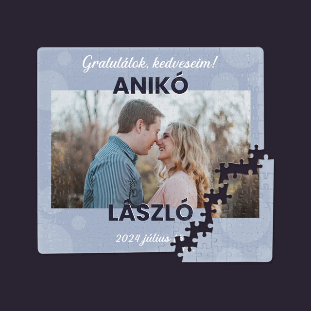 Fotó És Felirat: Házassági Jókívánságok - Puzzle