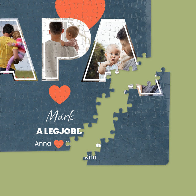 Fotókollázs: Apu A Legjobb - Puzzle