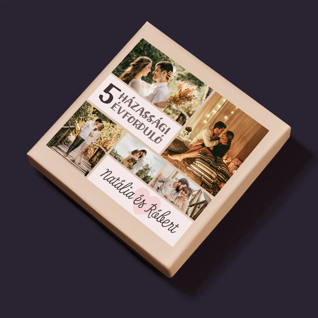 Fotókollázs: 5. Házassági Évforduló - Puzzle