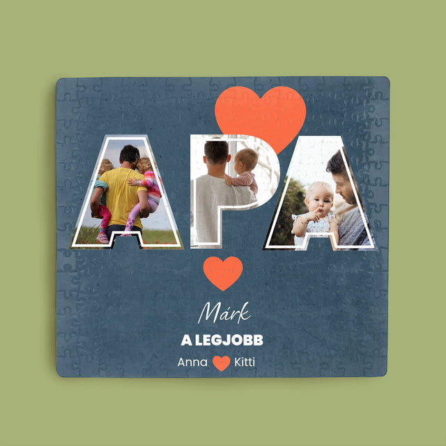 Fotókollázs: Apu A Legjobb - Puzzle