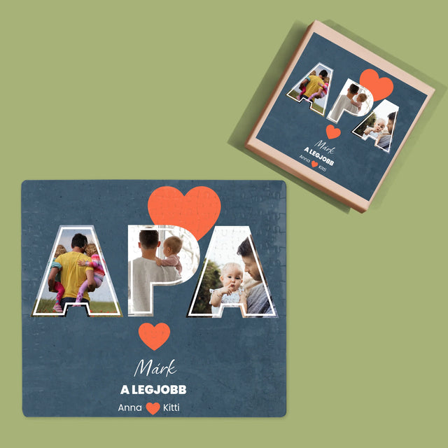 Fotókollázs: Apu A Legjobb - Puzzle