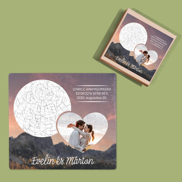 Csillagtérkép: Szerelmes Pár A Hegyekben - Puzzle