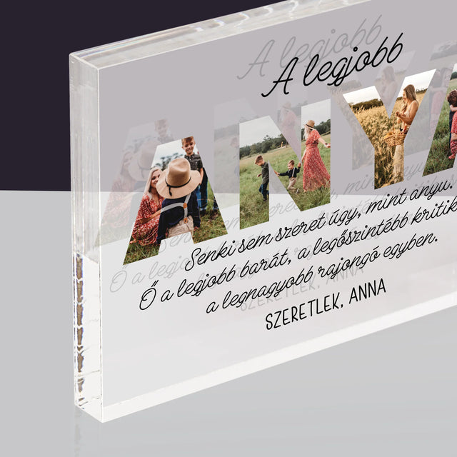 Szó Fotókból: Legjobb Anya A Világon - Akrilüveg