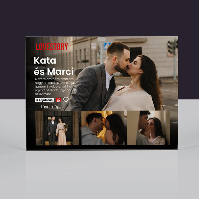 Fotókollázs: Szerelmi Történet - Akrilüveg