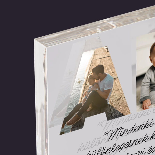 Szó Fotókból: A Kivételes Apám - Akrilüveg