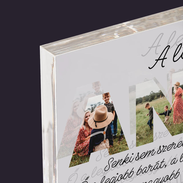 Szó Fotókból: Legjobb Anya A Világon - Akrilüveg