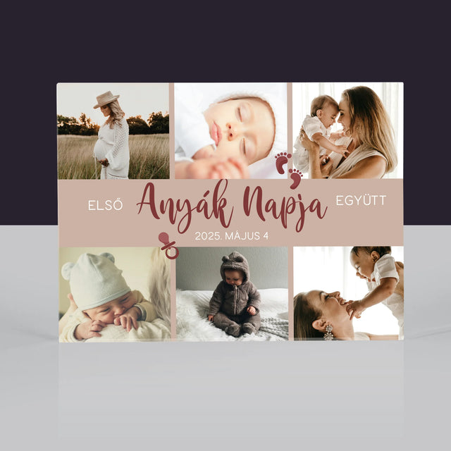 Fotókollázs: Első Anyák Napja - Akrilüveg