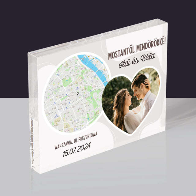 Városi Térkép: Mostantól Mindörökké - Akrilüveg