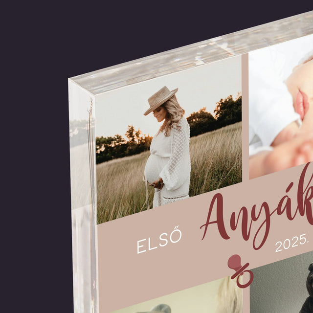 Fotókollázs: Első Anyák Napja - Akrilüveg