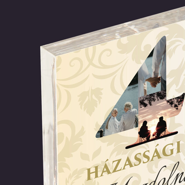 Szó Fotókból: 40. Házassági Évforduló - Akrilüveg