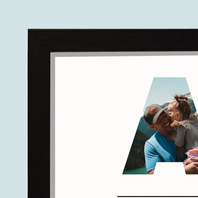 Szó Fotókból: Apa A Fényképeidből - Keretes Nyomtatott Kép 20X40