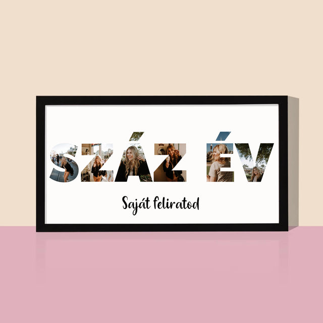 Szó Fotókból: Száz Év A Képeidből - Keretes Nyomtatott Kép 20X40