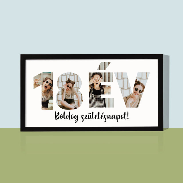 Szó Fotókból: 18 Év A Képeidből - Keretes Nyomtatott Kép 20X40