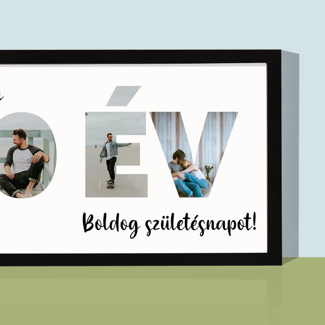 Szó Fotókból: 40 Év A Képeidből - Keretes Nyomtatott Kép 20X40